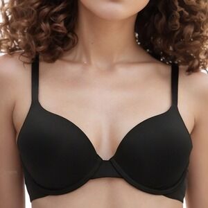 GapBody Women‎ Everyday Essentials T-Shirt Bra Black 36A Underwire Lingerie NWT
